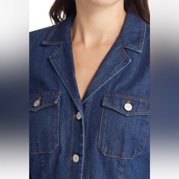 Rails Lisette button down long sleeve denim shirtdress NEW Size Small - Picture 4 of 15